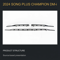 Grille inférieure de pare-chocs avant en ABS avec filet anti-insectes, ensemble de 3 pièces pour BYD Song PLUS Champion Edition DM-i 2024