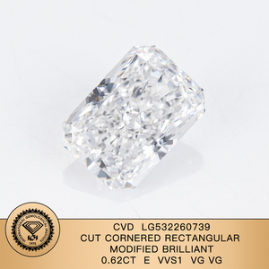 Certificat IGI Radiant 0.62ct <span class=keywords><strong>E</strong></span> Couleur VVS1 Diamant CVD en vrac Diamant cultivé en laboratoire - Product Image 2