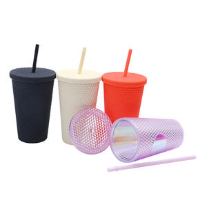 <span class=keywords><strong>Gobelet</strong></span> en plastique 710ml avec couvercle Paille en plastique double couche Ps Durian Cup avec prix bon marché - Product Image 1