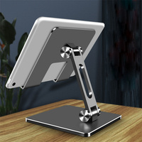 Support de tablette à base lourde de 600g, réglable en hauteur, en aluminium, pour iPad Pro 12,9 pouces - Vente Flash