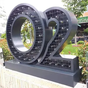 Custom Metal Marquee Letters Big Led Numbers Big Numbers And Letters With Lights Decoration