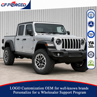 Jantes forgées sur mesure 17 18 20 pouces 5x127 Jantes forgées tout-terrain pour JEEP Gladiator Wrangler JL JK Jantes noires à face usinée