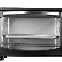 Meitong — mini four électrique 18l, 4/9 pouces, couleur noire, pour pizza, four à pizza