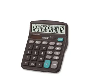 Hot Verkoop 12 Digit Grote Lcd Display Kantoor Desktop Calculator Dual Power Elektronische Rekenmachine