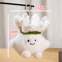 Vente en gros de porte-clés poupée pendentif en peluche de badminton style petit livre rouge porte-clés poupée boule de coton créatif