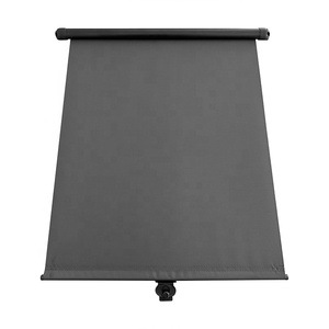Auvent rétractable pour fenêtre de camping-car, noir, pour fourgonnette, voiture, camping-car motorisé, pare-soleil automatique, 50 cm, polyester tissé fin, PVC - Product Image 6