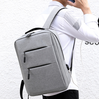 Sac à dos pour ordinateur portable à prix de gros avec plusieurs poches, sac pour homme, sac de voyage d'affaires avec USB