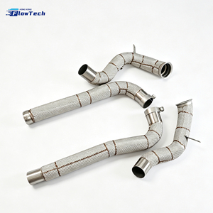 Downpipe haute performance pour Mercedes AMG GT GTS GTC GTR C190 M178 4.0T V8 Biturbo en acier inoxydable 304, fixation directe - Product Image 4