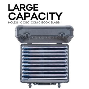 Single Row Aluminum Zipper Closure Sports &amp; Trading <strong>Card</strong> Carrying <strong>Case</strong> for Graded Comic Books &amp; CGC Slabs - Product Image 5