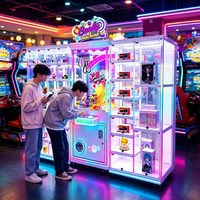 Nouvelle machine à grue à monnayeur pour bonbons et prix, compatible espagnol/japonais, personnalisable, prise universelle pour salles d'arcade commerciales