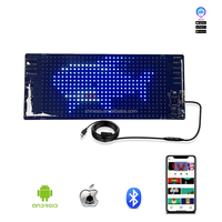 L'affichage à LED accrochant programmable flexible rechargeable allument les panneaux mobiles des messages LED pour des fenêtres de voiture ou le magasin