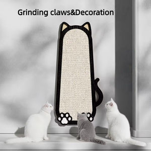 ที่ลับเล็บแมวแบบติดผนัง โครงไม้ พร้อมแผ่นรองข่วน ป้องกันเฟอร์นิเจอร์จากรอยขีดข่วนของแมว - Product Image 5