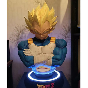 Figura de Resina de <span class=keywords><strong>Goku</strong></span> y Vegeta de Dragon Ball, Tamaño Real, Busto de Fibra de Vidrio, Escultura para Decoración del Hogar - Product Image 2
