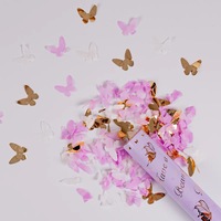 Fournitures pour fêtes de mariage, lance-confettis manuel, accessoires de célébration de mariage, canon à confettis coloré à main