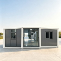 Maison conteneur modulaire préfabriquée extensible Shinestone, design à double aile, intérieur personnalisé, maison mobile miniature portable