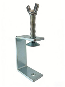 Serre-câble en acier inoxydable avec écrou à aile papillon, serrage manuel pour un fixation rapide en atelier et en construction - Product Image 4