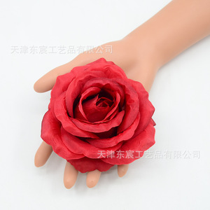 ดอกกุหลาบจำลอง Dongchen Crafts ขนาด 10 ซม. ฐานผ้าไหม สำหรับตกแต่งงานแต่งงาน ของประดับตกแต่งโต๊ะ ถ่ายรูปประกอบฉาก - Product Image 2