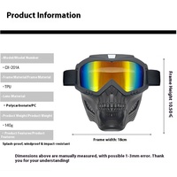 Lunettes de moto intégrées rétro Harley, masque de protection coupe-vent tout-terrain pour usage extérieur