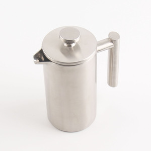 Cafetière à thé noire à double filtre Prensa Francesa Cafetière à presse française en acier inoxydable 350ml Espace de Noël chaud - Product Image 3