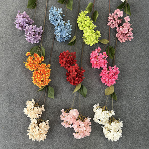 Flores de Hortensia Artificiales, Arreglo Floral de Seda para Bodas, Decoración Nórdica para el Hogar, Decoración de Escenarios - Product Image 1