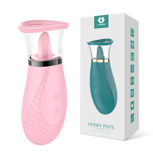 Sexspielzeug Handgehaltener Leck-Zungen-Vibrator für Brustwarzen Frauen Klitoris-Sauger Oral-Leck-Massagegerät für Frauen - Product Image 1