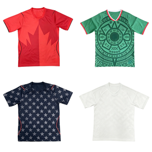 Maillots <span class=keywords><strong>de</strong></span> football américain 2026-27 en version thaïlandaise <span class=keywords><strong>de</strong></span> qualité supérieure pour les équipes du Mexique et des États-Unis, 100 % polyester, vente en gros, prix abordable - Product Image 4