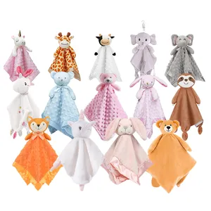 Đáng yêu Rụt Rè Thú Nhồi Bông Unicorn Toy Mềm Plush Unicorn An Ninh Chăn Tùy Chỉnh Thiết Kế Động Vật Bé An Ninh Chăn