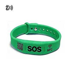 ZD # สายรัดข้อมือซิลิโคน NFC แบบกำหนดเองได้ 16 แบบ พร้อม QR Code สำหรับบัตรประจำตัวทางการแพทย์ NTAG213 สำหรับผู้ใหญ่และเด็ก - Product Image 5