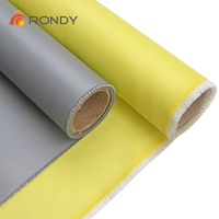 Matériau de joint de conduit flexible résistant à la chaleur, tissu en fibre de verre recouvert de caoutchouc silicone pour système HVAC