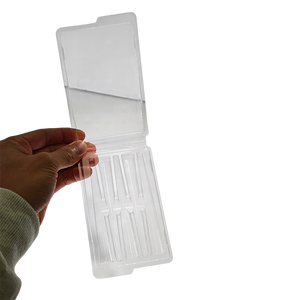 Estuche para Cigarrillos a Prueba de Olores con 5 Compartimentos, Bandeja Transparente de Plástico con Cierre a Presión, Compatible con 4 1/4 X 2 1/2 X 3/4 - Product Image 1