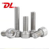 Vis à tête cylindrique à six pans creux en acier inoxydable 304, DIN912, M2-M3M4M6M8M10M12M14M16M18M20M24, Fourniture d'usine