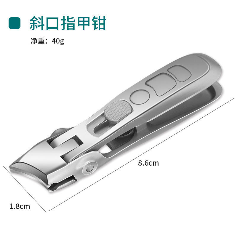 Wide opening slanted mouth