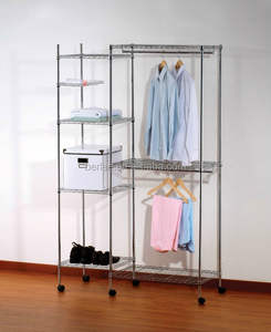 Armario de almacenamiento colgante de Metal expandible Industrial armario estante de ropa - Product Image 3