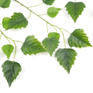 Feuilles de plantes artificielles d'arbre de bouleau blanc de feuillage réaliste de nouveau Style pour la décoration - Product Image 3