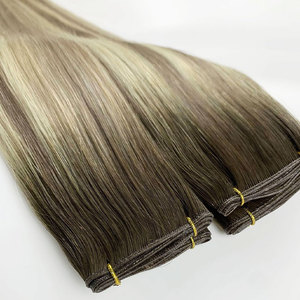 批发维珍俄罗斯天然网上商店天才纬纱顶级质量20g缝制人发延伸 - Product Image 5