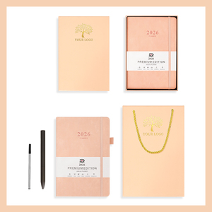 Cahier de bureau en cuir PU à couverture souple de qualité supérieure paquet cadeau personnalisé comprenant un ensemble de stylos et un emballage personnalisé - Product Image 4