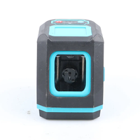 Niveau laser portable industriel à ligne verticale verte, 2 lignes croisées, bleu, alimenté par batterie, largeur de ligne 2 mm, pour la décoration