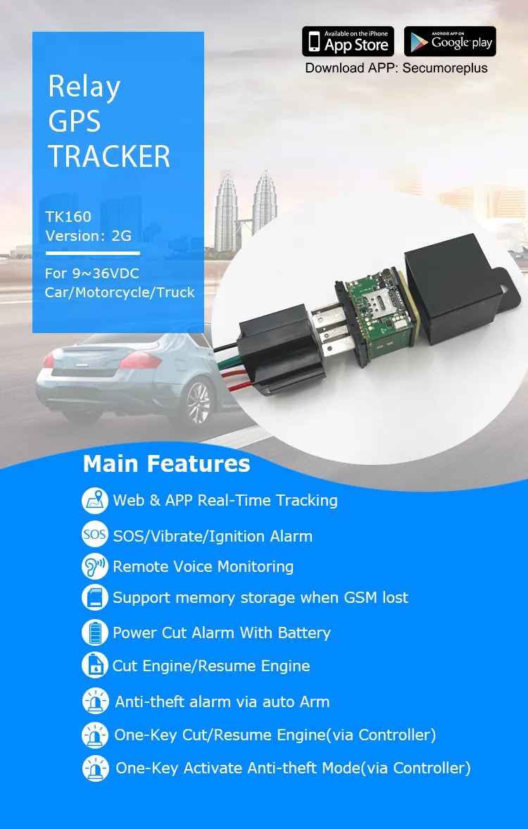 2G Relay GPS Tracker 2024 Nouvelle version Easy Hidou Tracking Smart GPS Tracker & Locator
