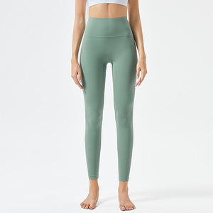 Leggings de yoga pour femmes en gros, effet seconde peau, taille haute, effet push-up, 46 couleurs, poche, séchage rapide, collants de sport, vêtements de yoga - Product Image 6