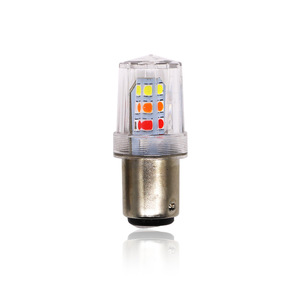 Luces de freno LED para coches y motocicletas, estroboscópicas, 1157, 2835, 32 SMD RGB, luces traseras de colores con intermitencia secuencial. - Product Image 1