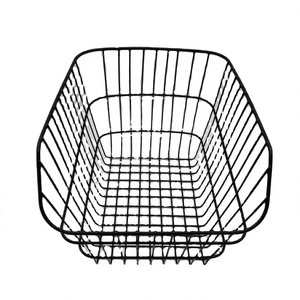 Cestino Universale <span class=keywords><strong>per</strong></span> Bicicletta in Rete Metallica Nera di Alta Qualità, Grande Capacità, Montaggio Anteriore/Posteriore, Resistente, <span class=keywords><strong>per</strong></span> Zaini e Spesa - Product Image 6
