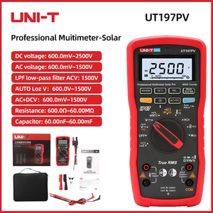 Multimètre professionnel solaire photovoltaïque UNI-T UT197PV, 2500V DC, 1500V AC, IP67, outil d'entretien des équipements électriques - Product Image 3