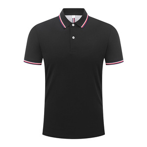 Polo uni en coton à manches courtes pour usage quotidien gris - Product Image 3