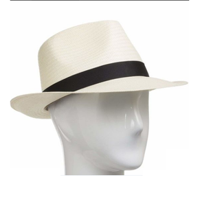 <span class=keywords><strong>2022</strong></span> gros Logo personnalisé haute qualité Fedora chapeaux mode <span class=keywords><strong>Panama</strong></span> chapeaux été large bord papier chapeau de paille - Product Image 3