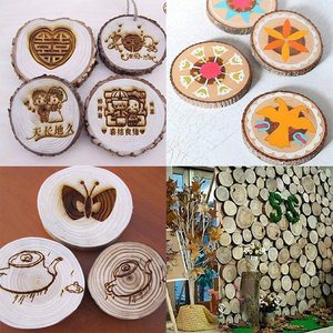 Tranches de <span class=keywords><strong>bois</strong></span> naturel non finies personnalisées Tranches de <span class=keywords><strong>bois</strong></span> naturel DIY Artisanat de Noël Arbre de pin inachevé Tranches de <span class=keywords><strong>bois</strong></span> Sous-verres - Product Image 2