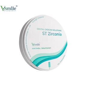 Blocs de céramique dentaires en zircone Disque de zircone Super translucidité 98mm pour système ouvert pour couronne dentaire antérieure et pont - Product Image 3