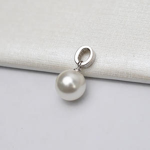 Collier pendentif en argent S925 pour femmes, accessoire de bricolage avec incrustation de perles, base creuse, fermoir, nouveau produit semi-fini 687 - Product Image 2