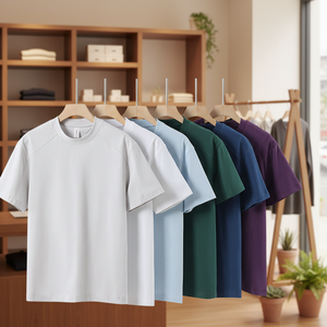 Nouvelle chemise d'été respirante en coton écologique, douce et légère, avec col contrastant, coupe classique, en stock - Product Image 1