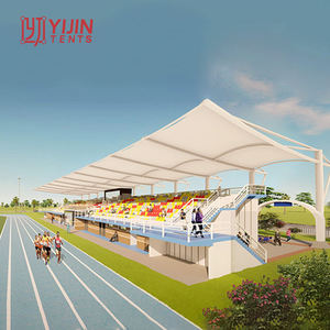 Estructura de Membrana de Acero Prefabricada, Arquitectura Tensada para Sombreado, Estructura de Membrana de Tela PVDF para Techo de Cancha - Product Image 1