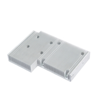 Dissipateur thermique en aluminium extrudé riveté en forme de L personnalisé pour le refroidissement des équipements industriels
